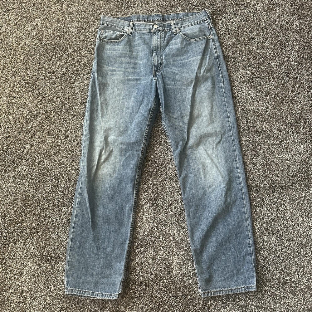 Levis 550 Jeans Men 36x32 Light Wash Denim Relaxed Fit Tapered Leg Baggy Y2K